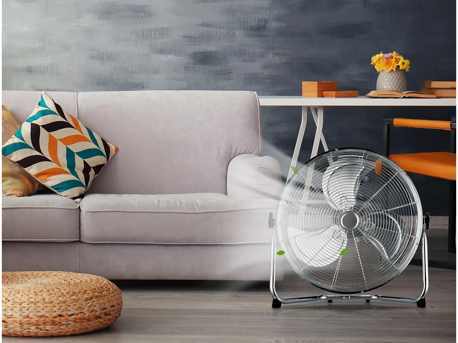 Ventilateur industriel 120W avec 3 pales et 3 vitesses