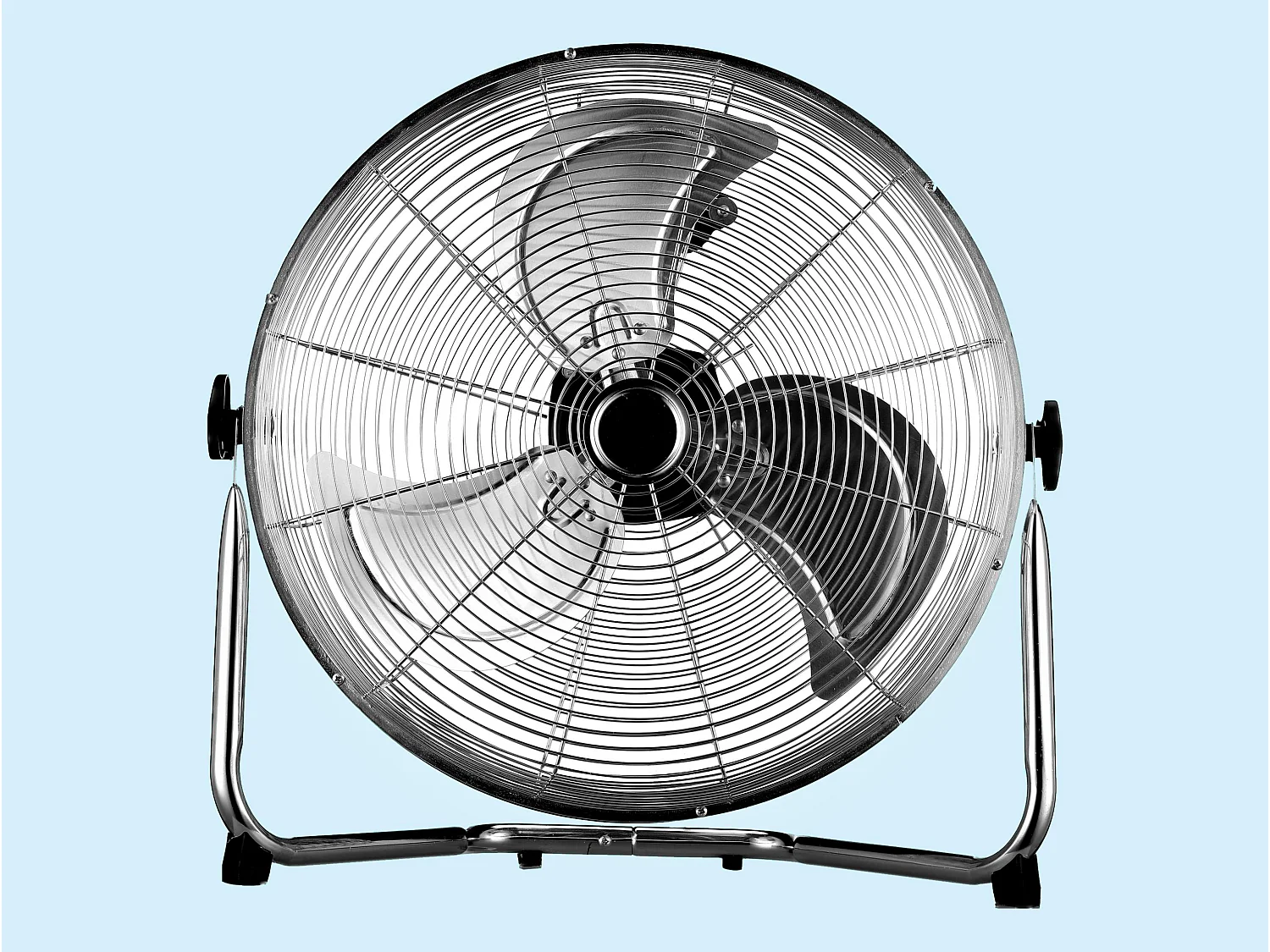 Ventilador industrial de aluminio 120 W con 3 aspas y 3 velocidades