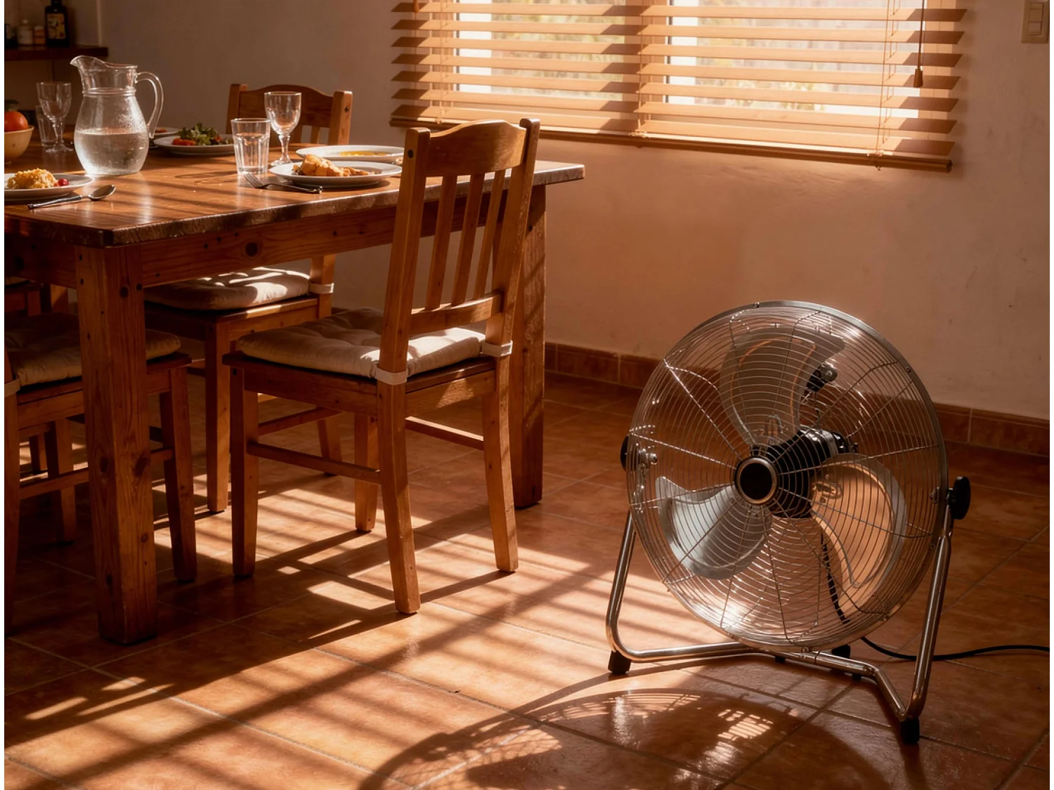 Ventilador industrial de aluminio 120 W con 3 aspas y 3 velocidades