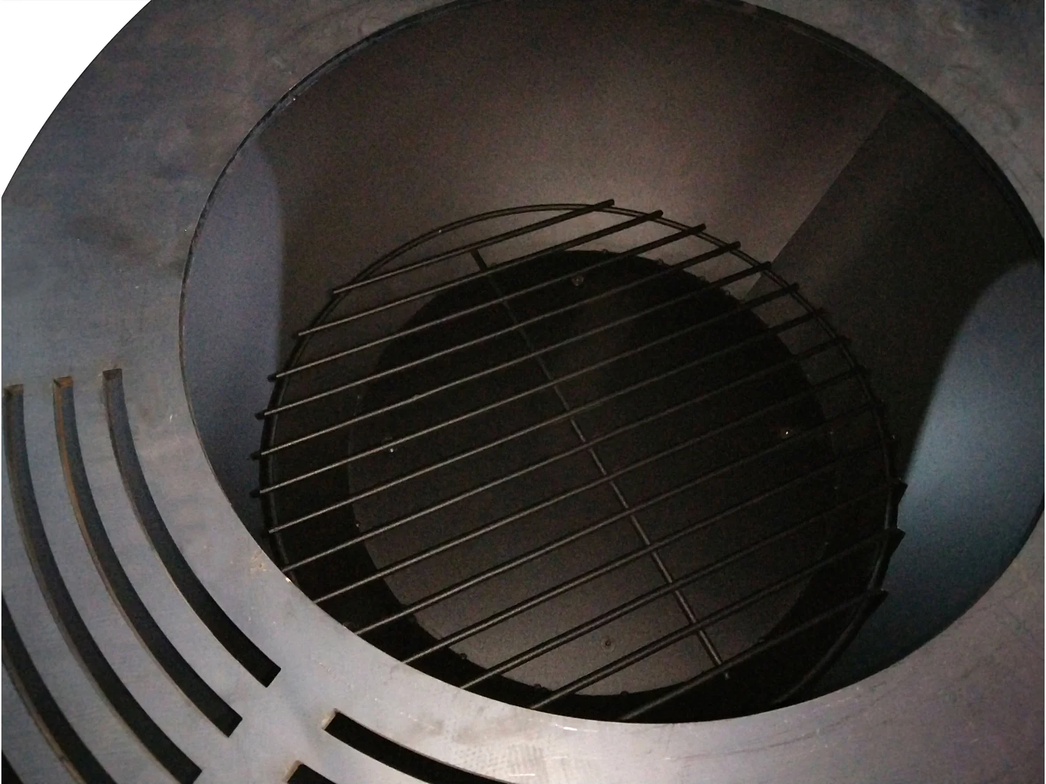 Barbecue brasero avec plaque d'acier de 100 cm