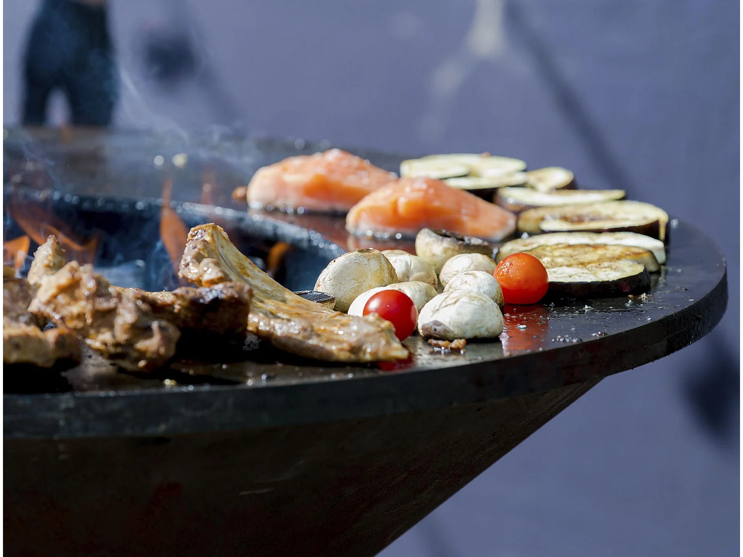 100 cm plaatstalen barbecue