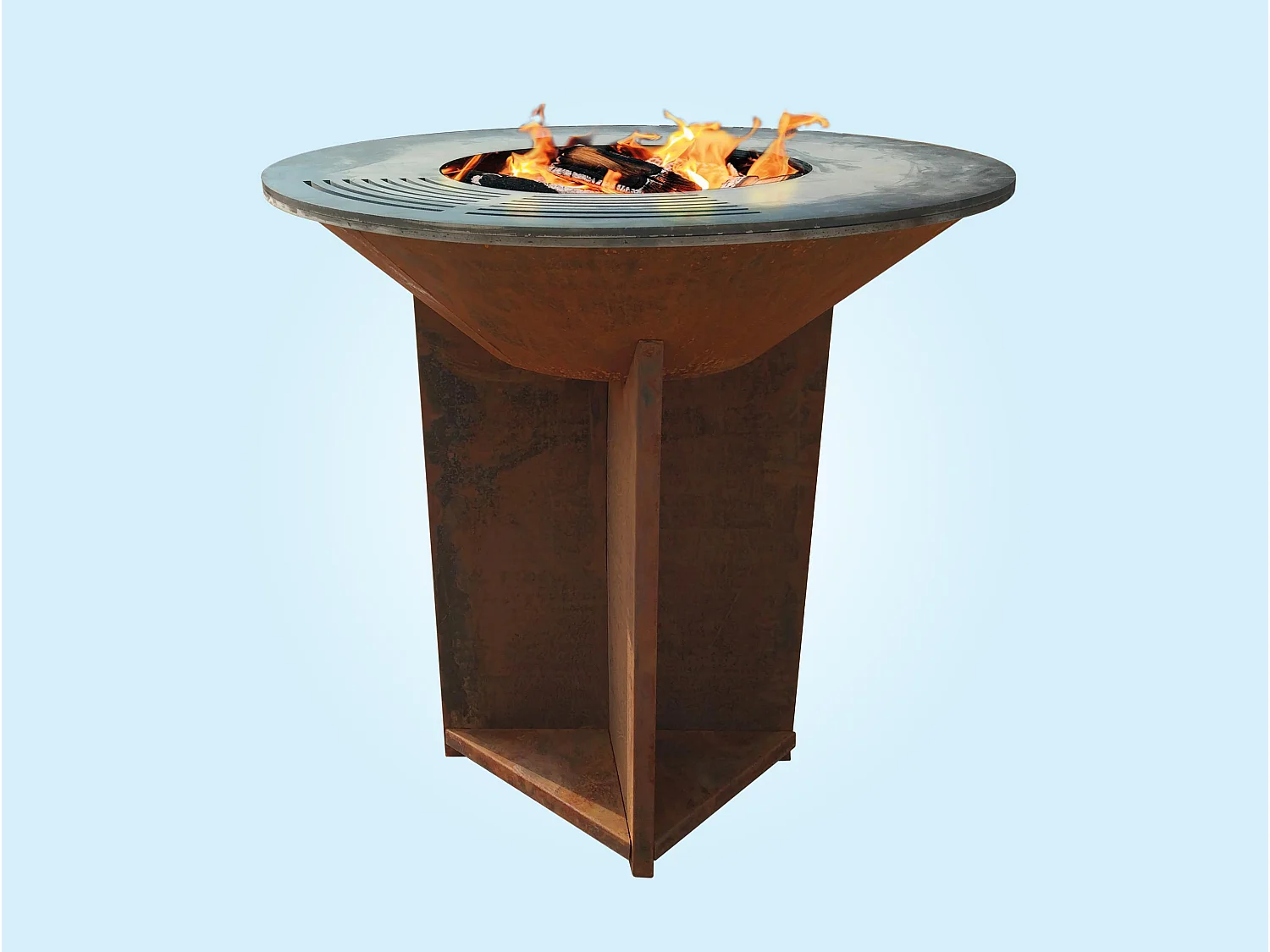 100 cm plaatstalen barbecue