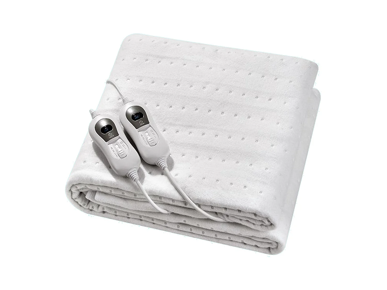 Elektrische bedwarmer in wit met automatische uitschakeling