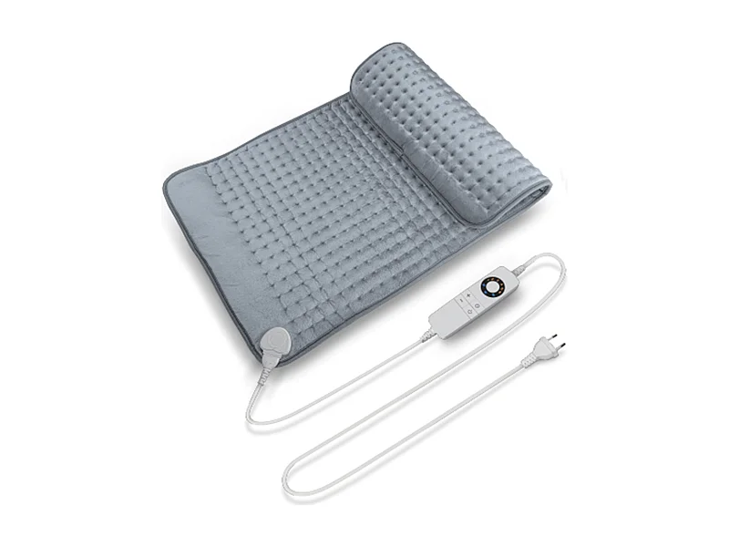 Almohadilla eléctrica de lana gris 45x85cm