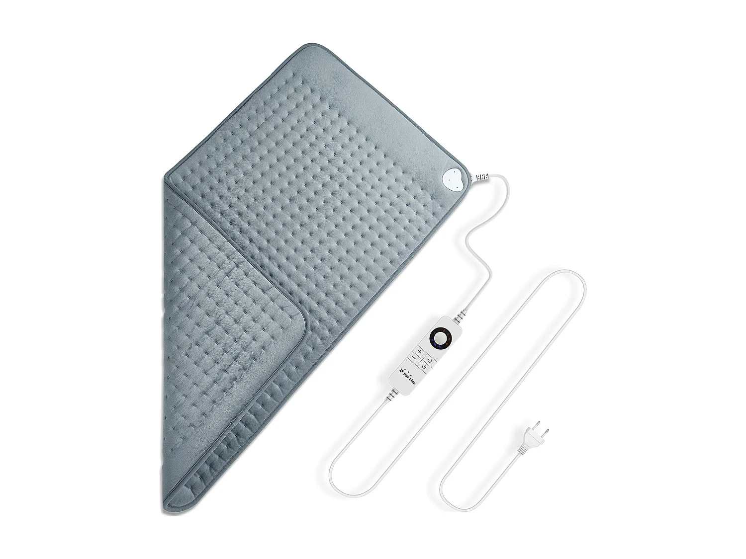 Almohadilla eléctrica de lana gris 45x85cm