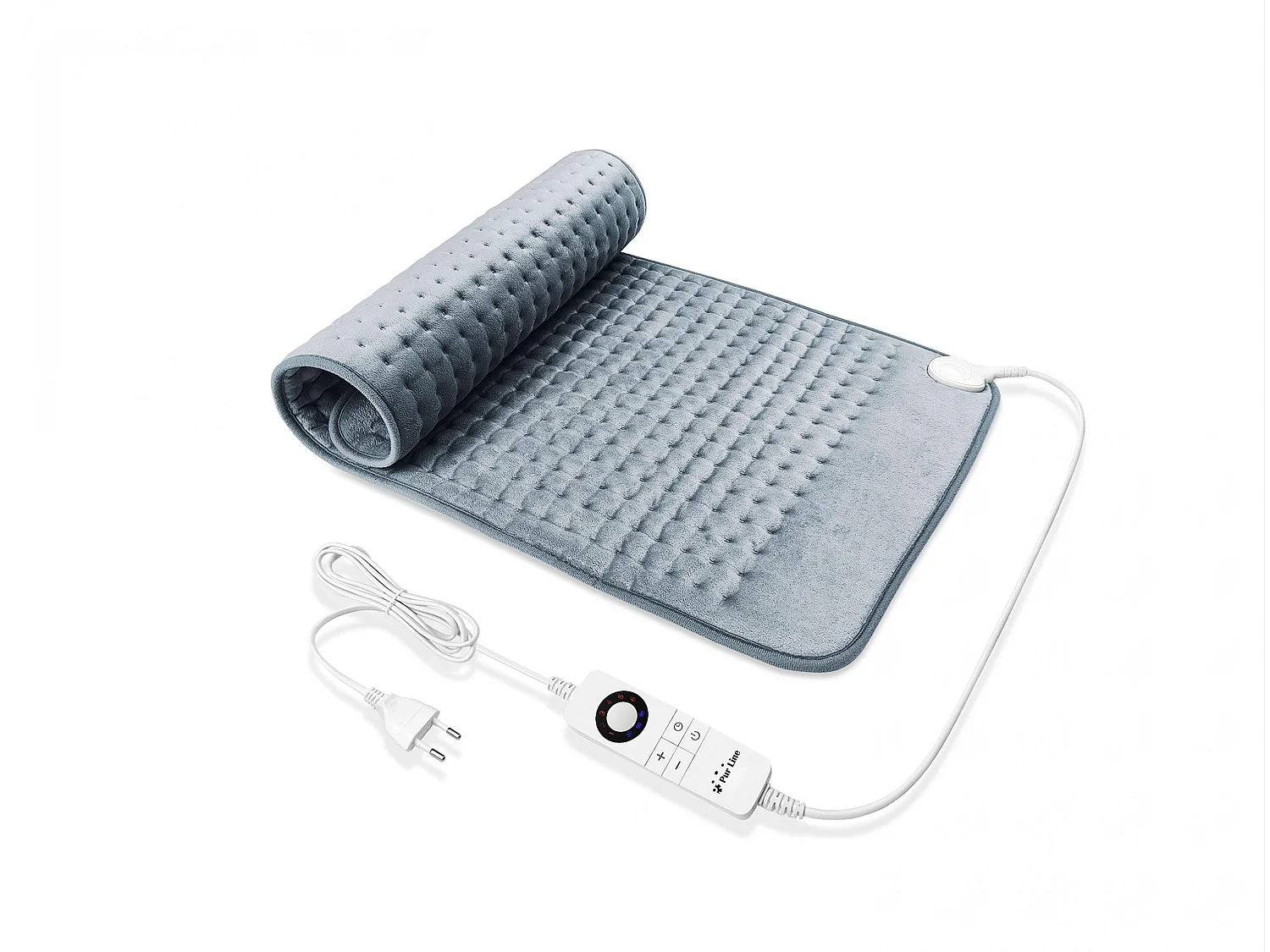 Almohadilla eléctrica de lana gris 45x85cm