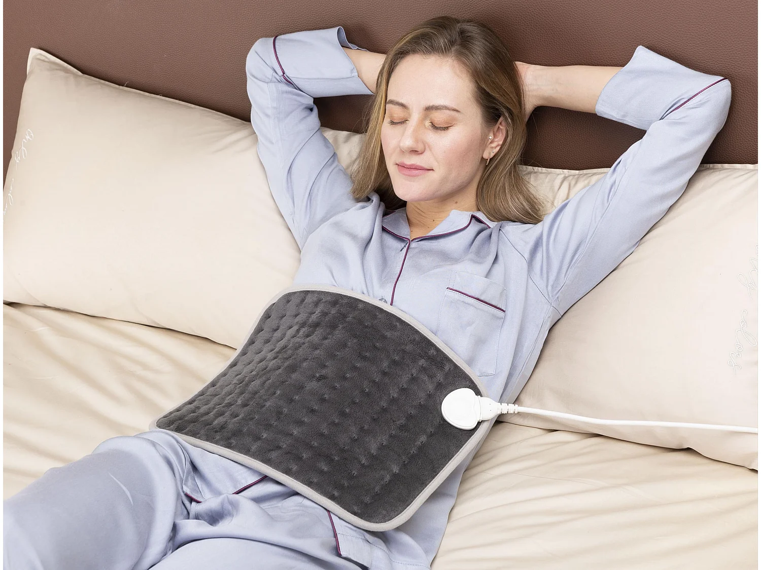 Cuscinetto riscaldante elettrico 100W grigio 30x40