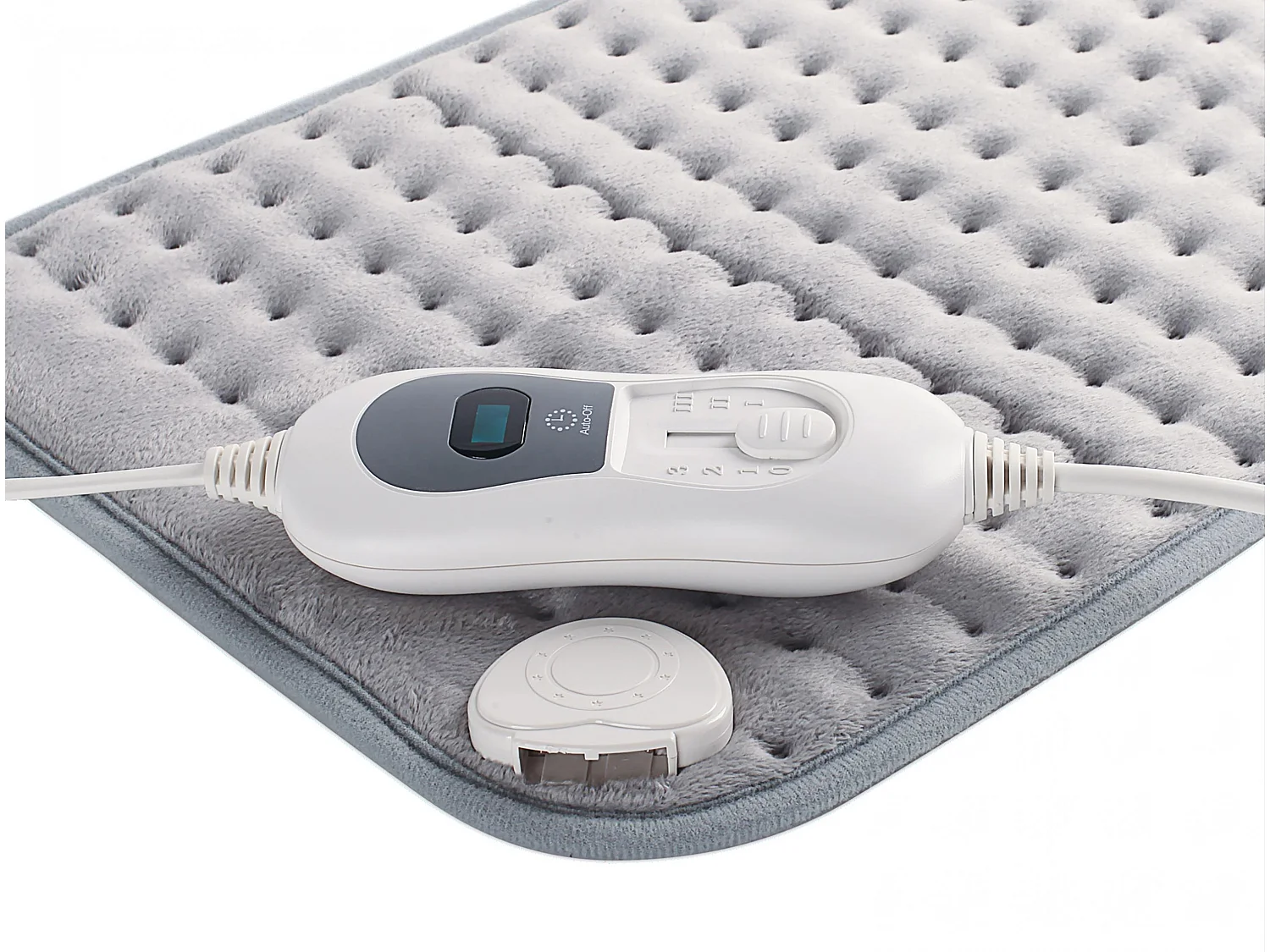 Verwarmingskussen 100W, grijs, gewatteerd, synthetische wol, 30x40cm