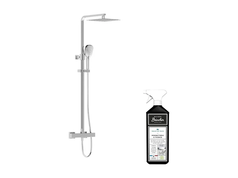 Colonne de douche VITRA Aquaheat Bliss S 230 + Nettoyant Briochin