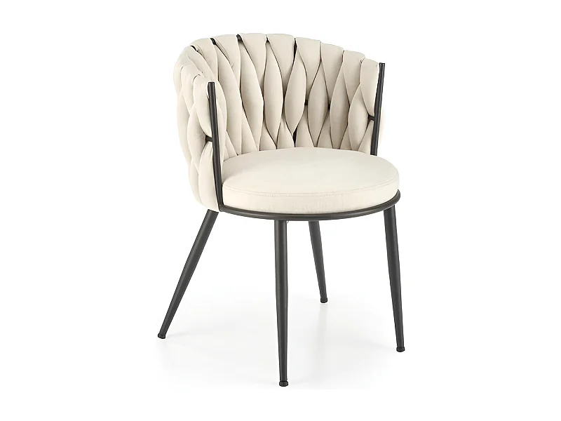 Krzesło tapicerowane K516 musztardowe