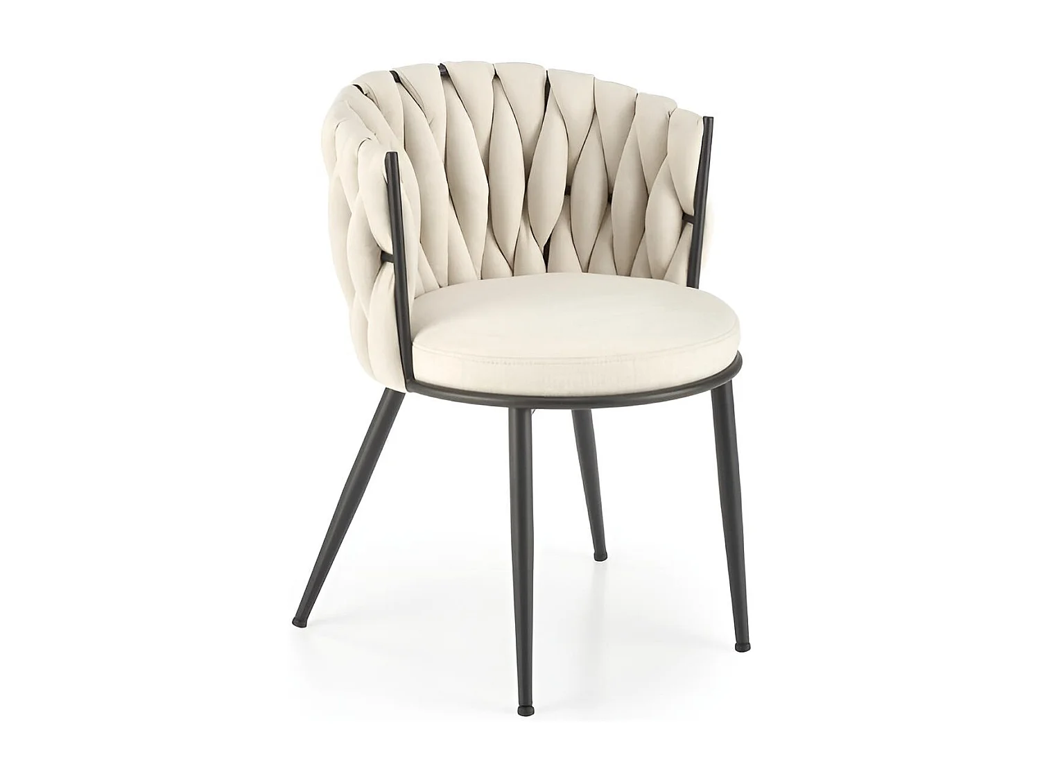 Sedia K516/Tessuto&Metallo/Beige