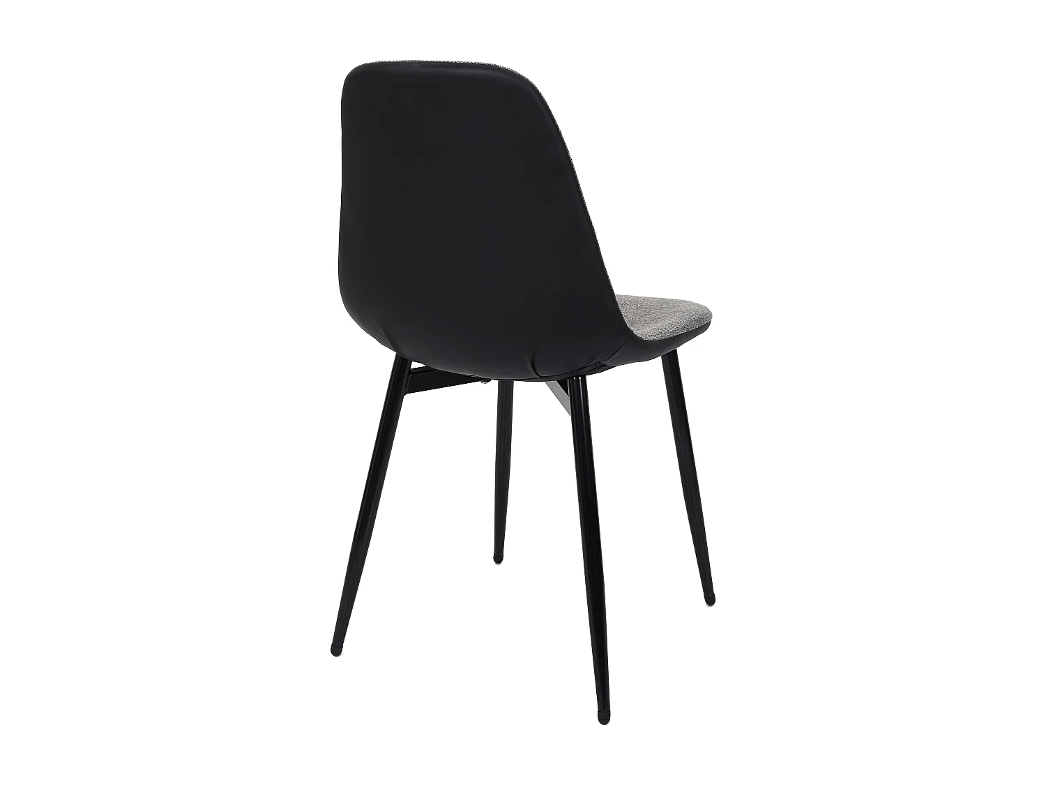 Lot de 4 Chaises Déco "Memphis" 85cm Gris & Noir