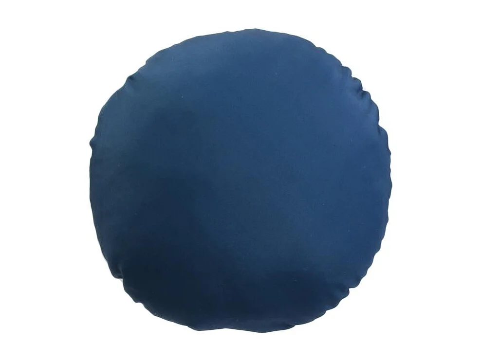 Coussin Déco d'Extérieur Rond "Indigo" 40cm Bleu