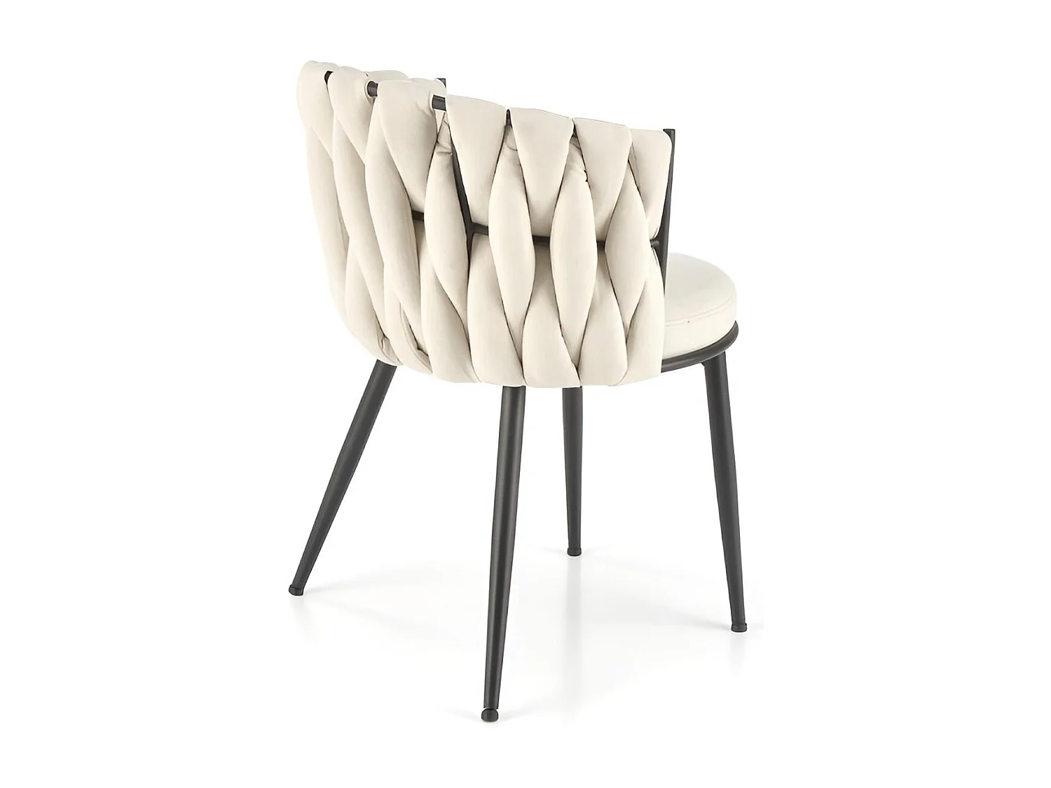 Stuhl K516/Stoffbezug&Metall/Beige