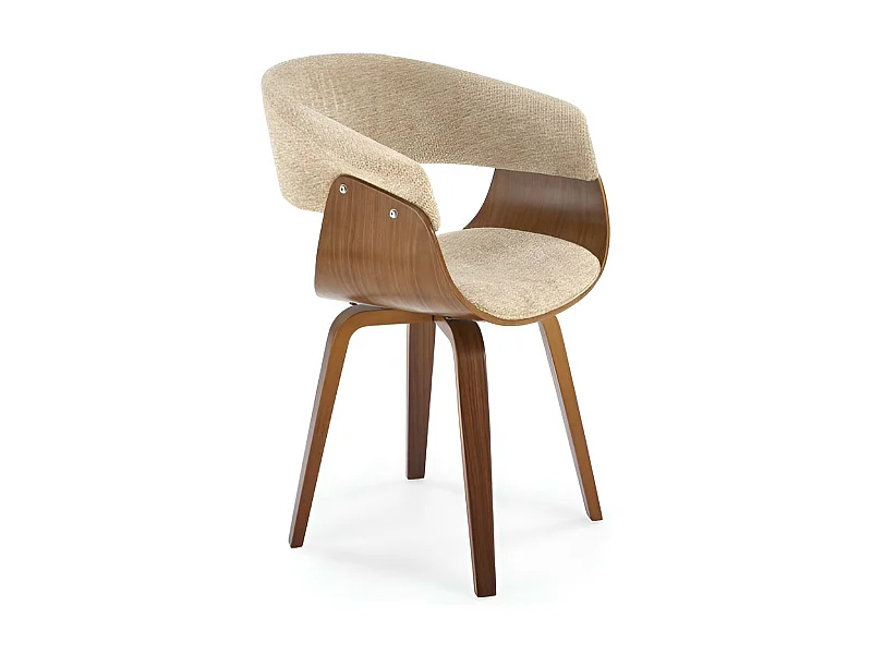 Krzesło K545 szare/orzech