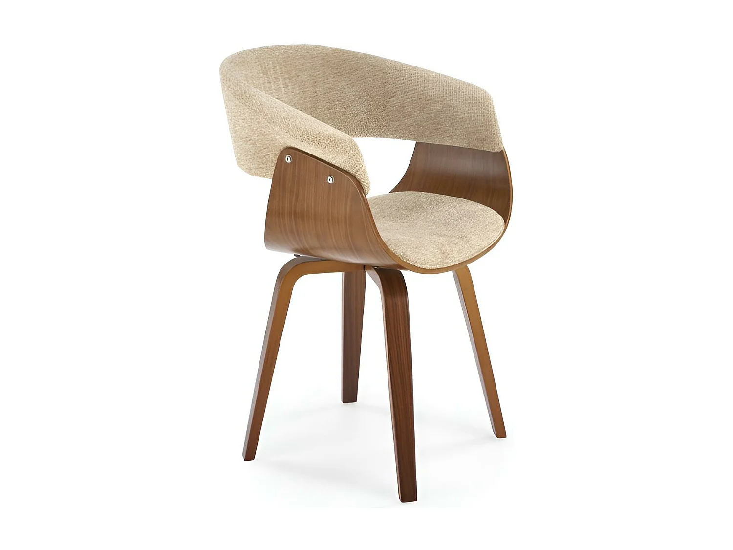 Krzesło K545 szare/orzech