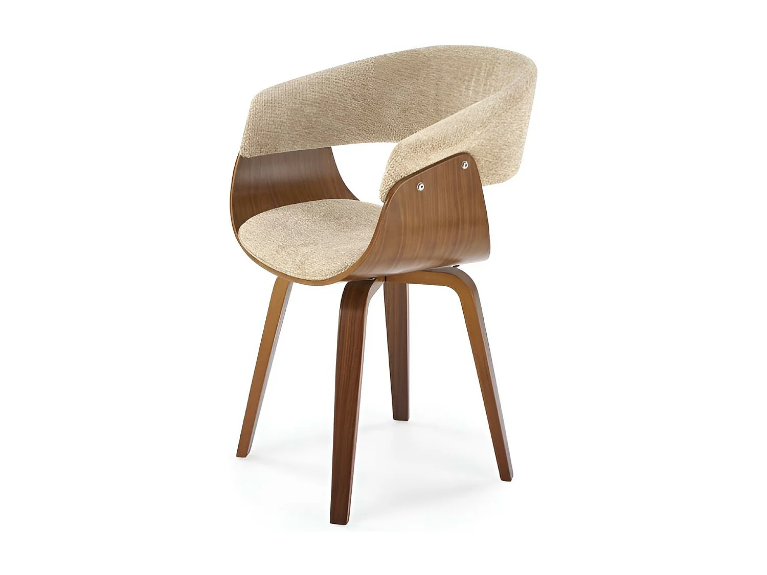 Krzesło K545 szare/orzech