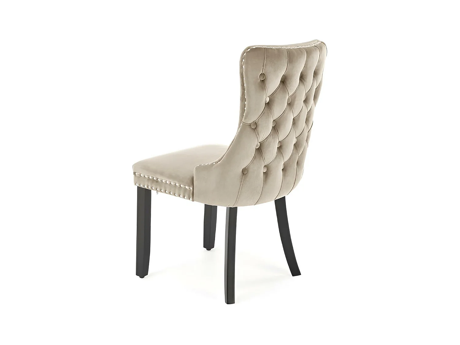 Stuhl Alda/Samtstoff/Beige