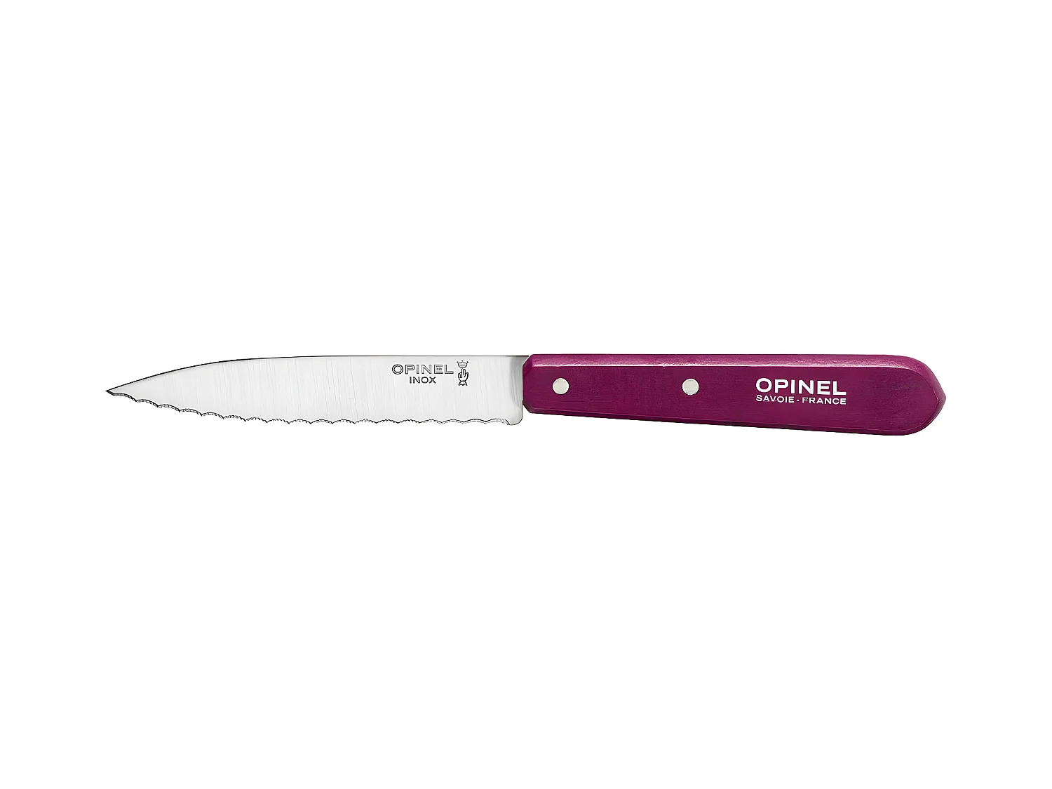 Couteau cranté n°113 aubergine