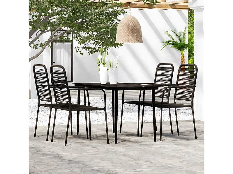 5-delige Tuinset zwart NL877019