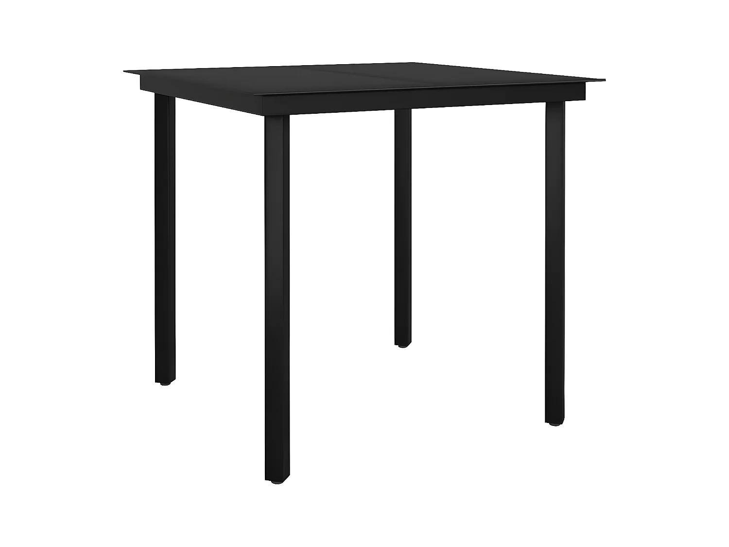 3-tlg. Garten-Essgruppe,Gartensitzgruppe mit Auflagen Poly Rattan und Glas -gkd52814