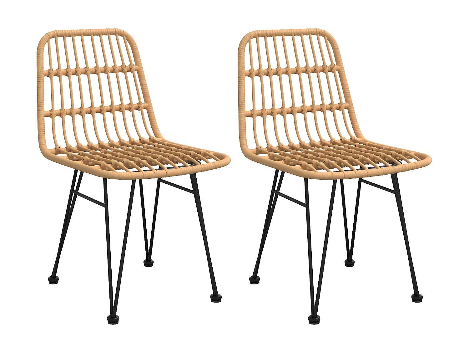 3-tlg. Garten-Essgruppe,Gartensitzgruppe Poly Rattan -gkd37186