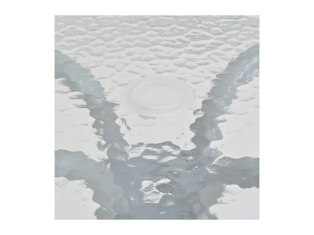 Comedor de jardín 6 piezas acero y textilene gris YOE35972