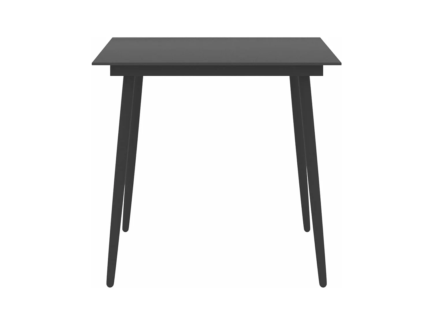 Comedor de jardín 3 piezas negro YOE59295