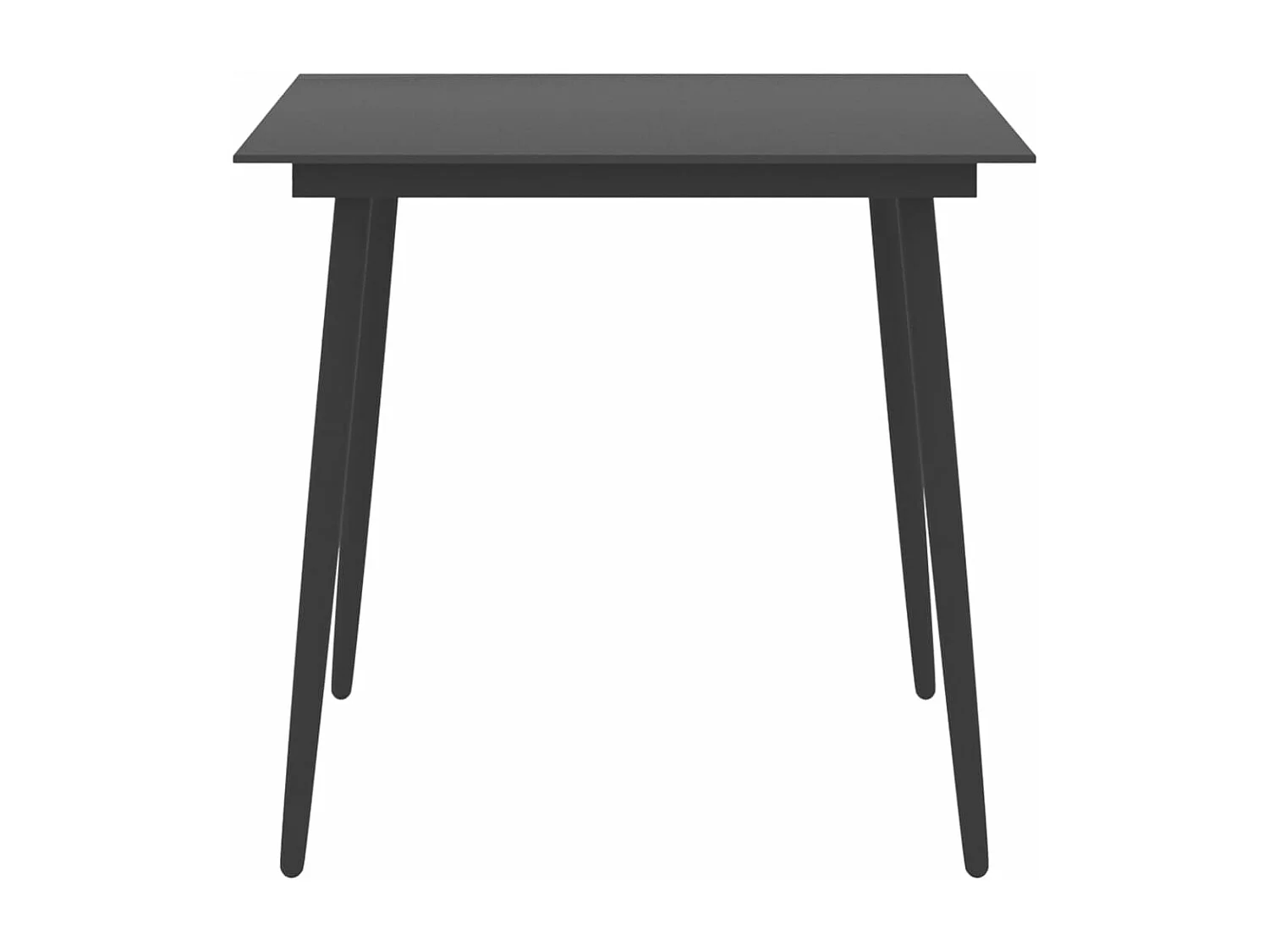 3 pcs conjunto de jantar para jardim preto PT849267