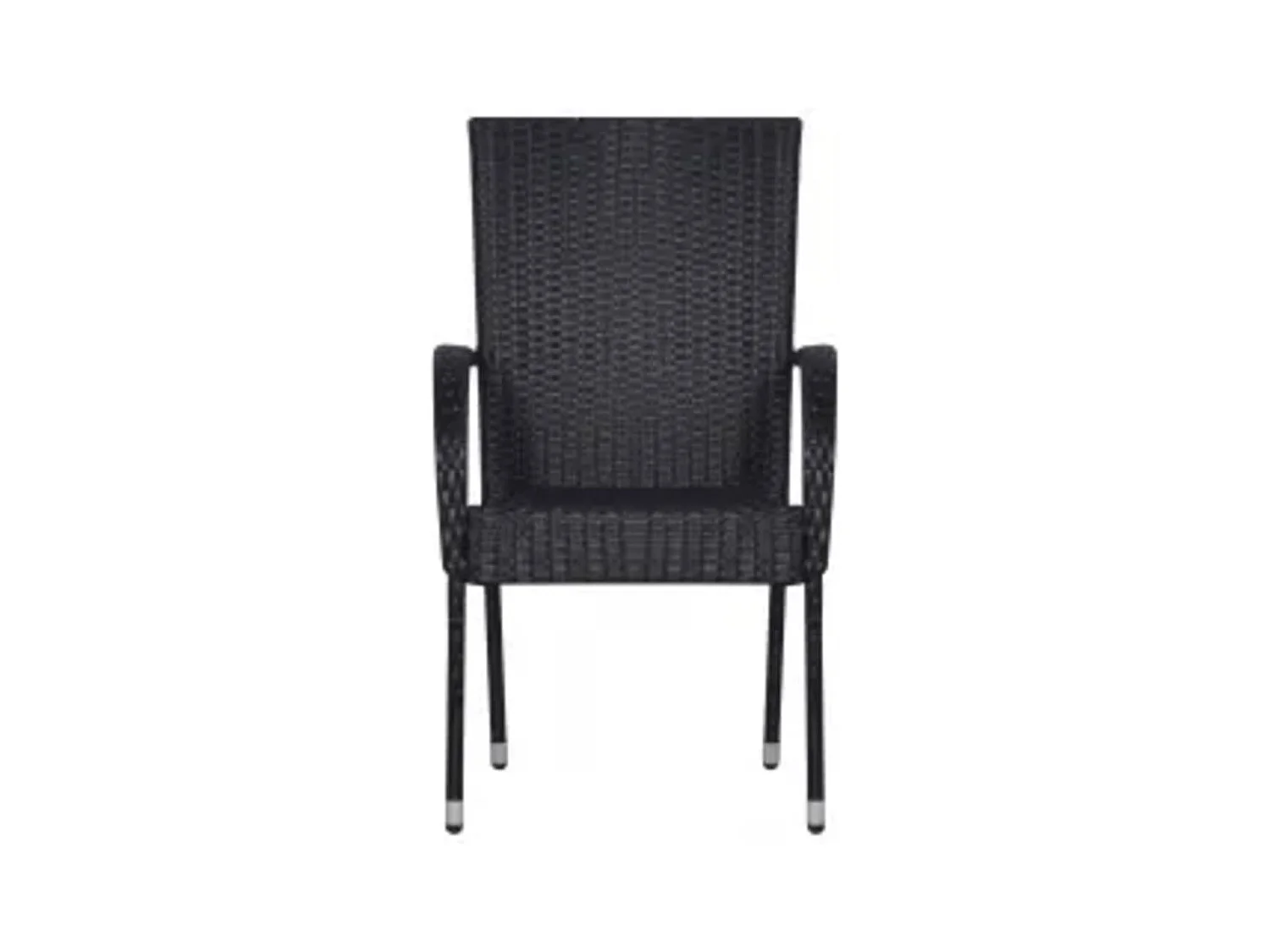 5 pcs conjunto de jantar para jardim preto PT693967