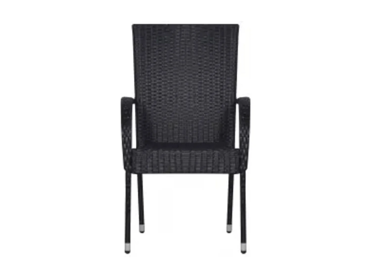 Comedor de jardín 5 piezas negro YOE63031