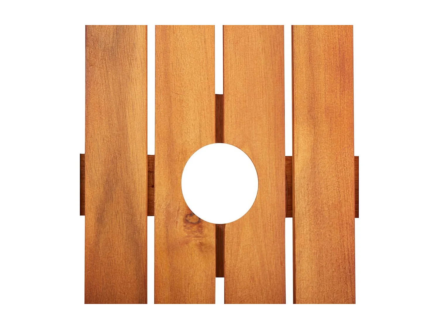 Salle à manger de jardin 3 pcs et coussins Acacia solide BE29556