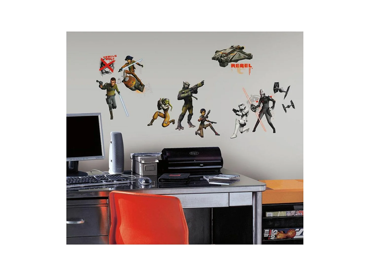 STAR WARS REBEL - Stickers repositionnables luminescents Star Wars Rebel