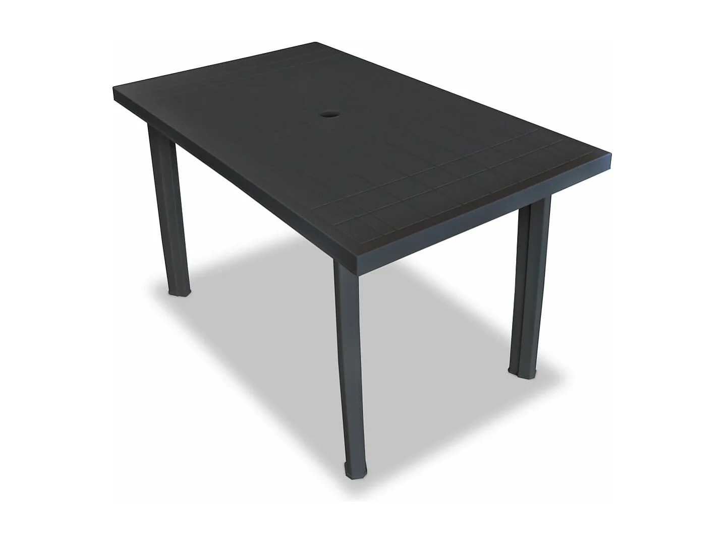 Salle à manger de jardin 5 pcs Plastique Anthracite BE30468