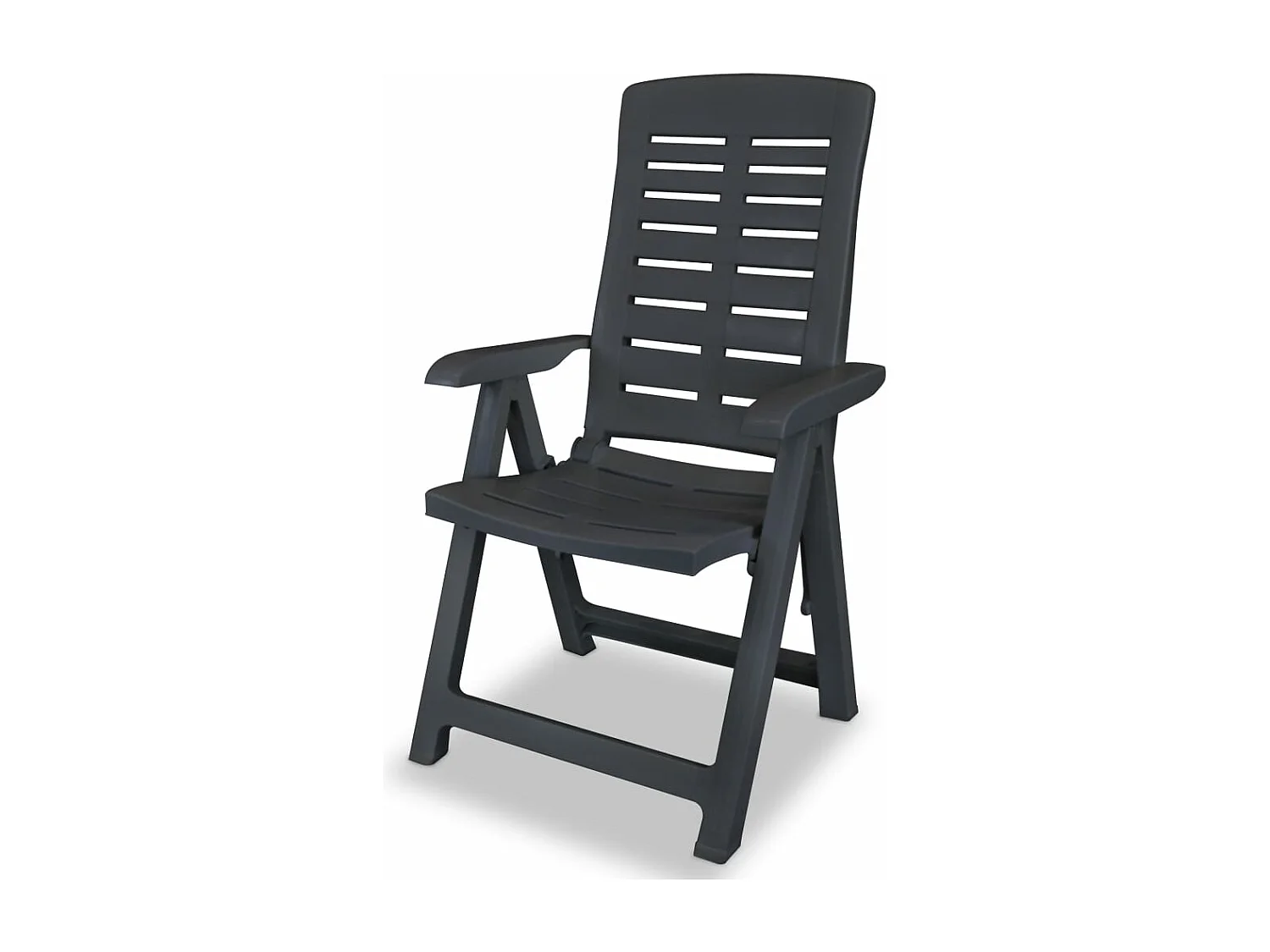 Salle à manger de jardin 5 pcs Plastique Anthracite BE30468