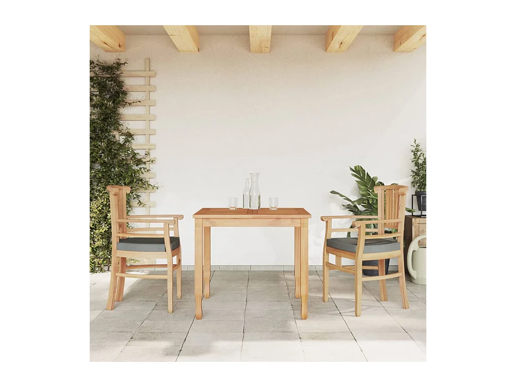 Ensemble à manger de jardin 3 pcs Bois de teck massif BE14095