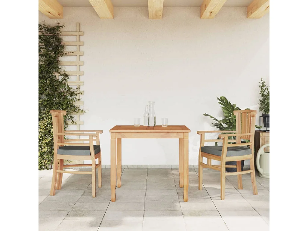 Ensemble à manger de jardin 3 pcs Bois de teck massif BE14095