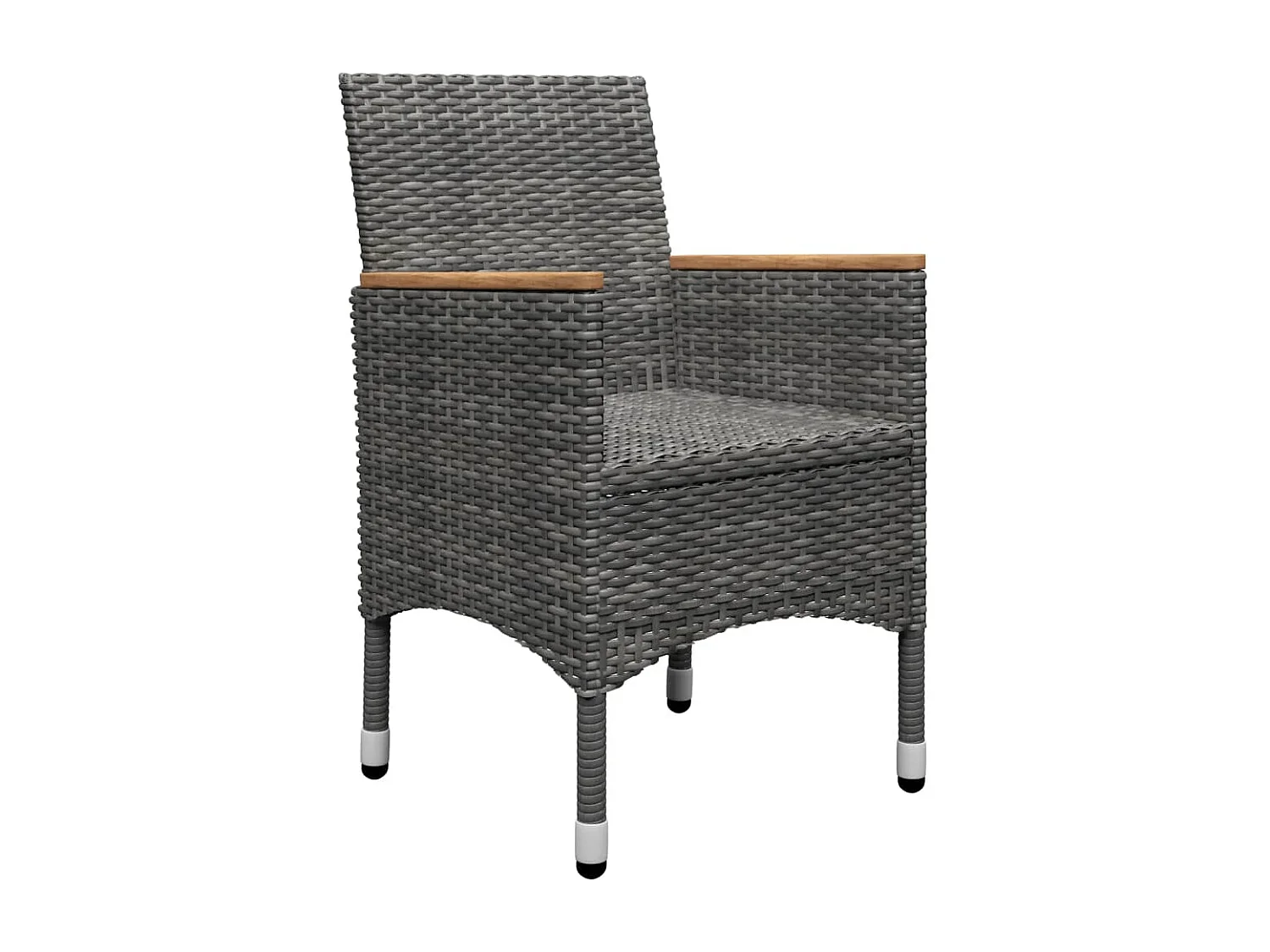 Comedor de jardín de 3 piezas gris YOE86831