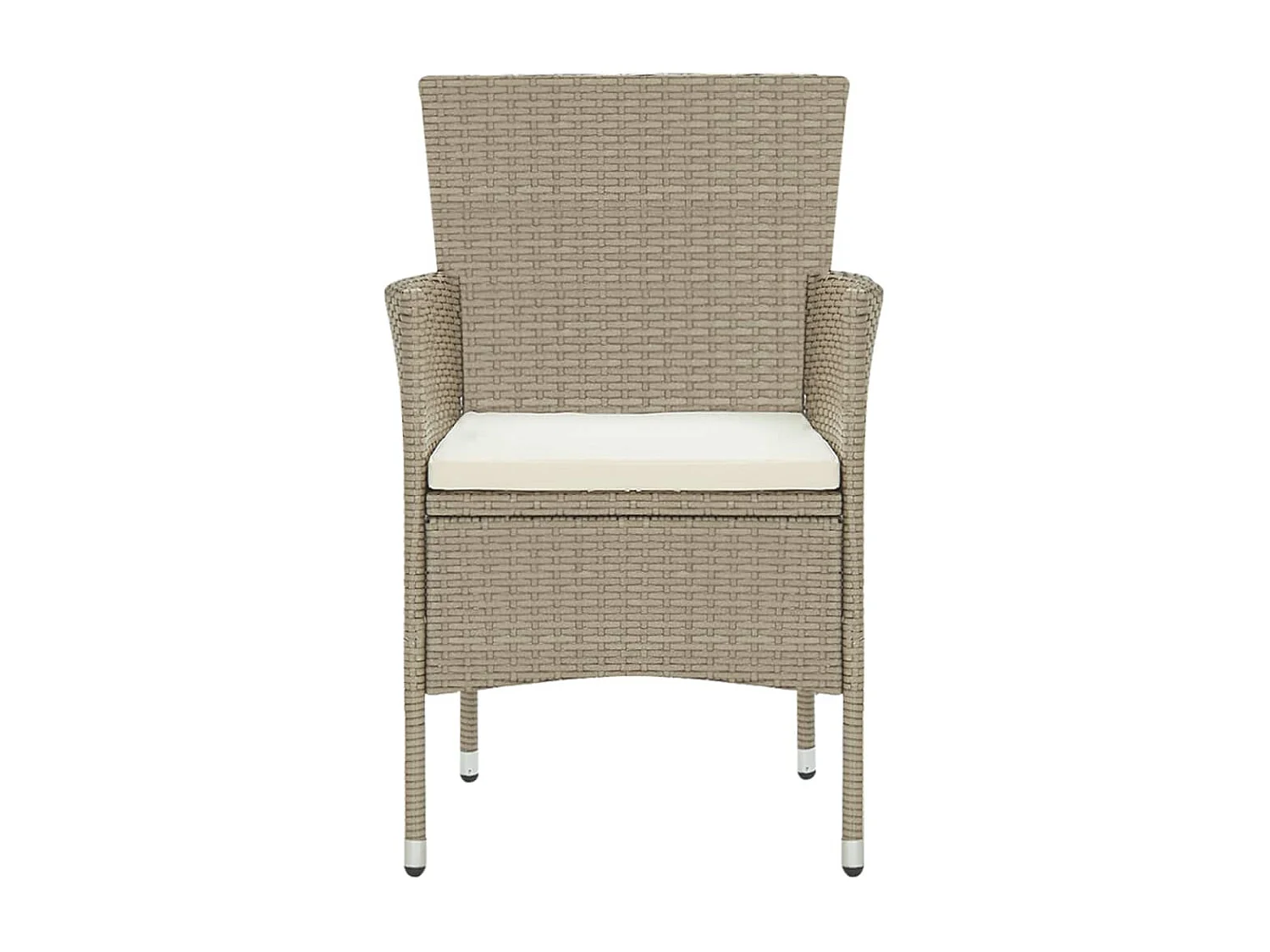 Ensemble de salle à manger de jardin 3 pcs Résine tressée Beige BE64369