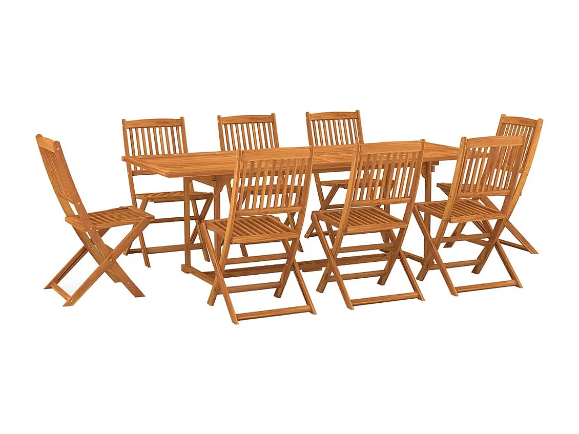 9-delige Tuinset massief acaciahout NL616831