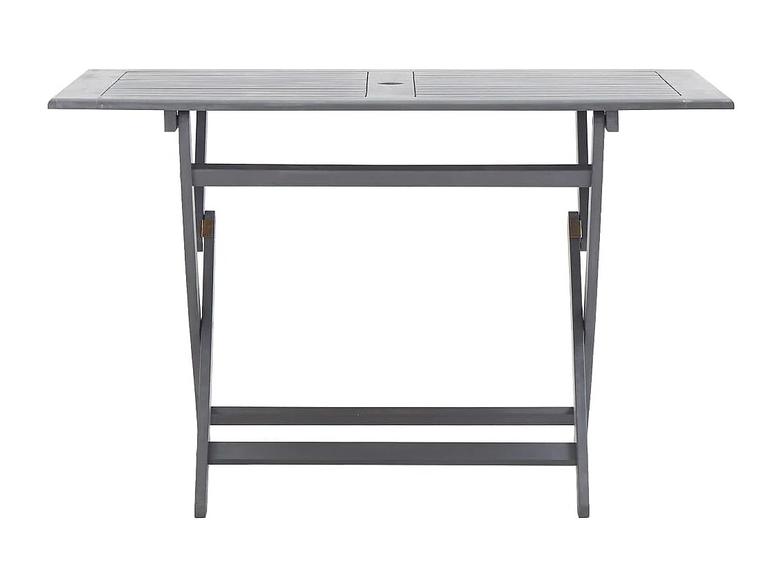 Salle à manger de jardin 5 pcs Bois d'acacia massif Gris BE46071