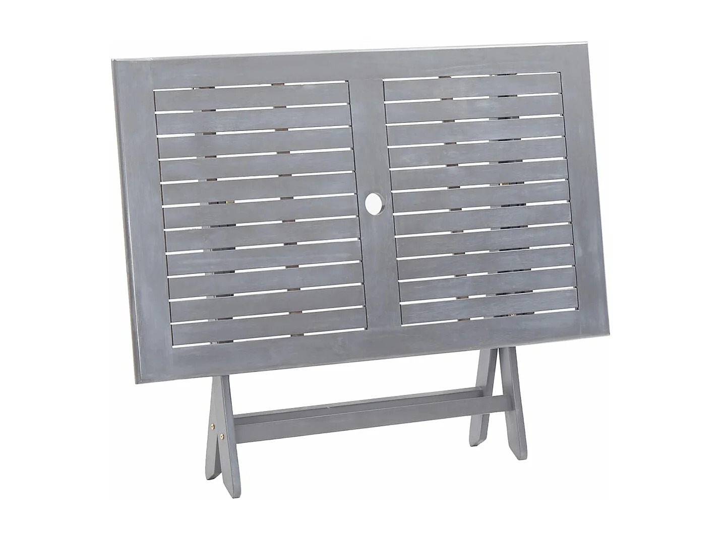 Salle à manger de jardin 5 pcs Bois d'acacia massif Gris BE46071