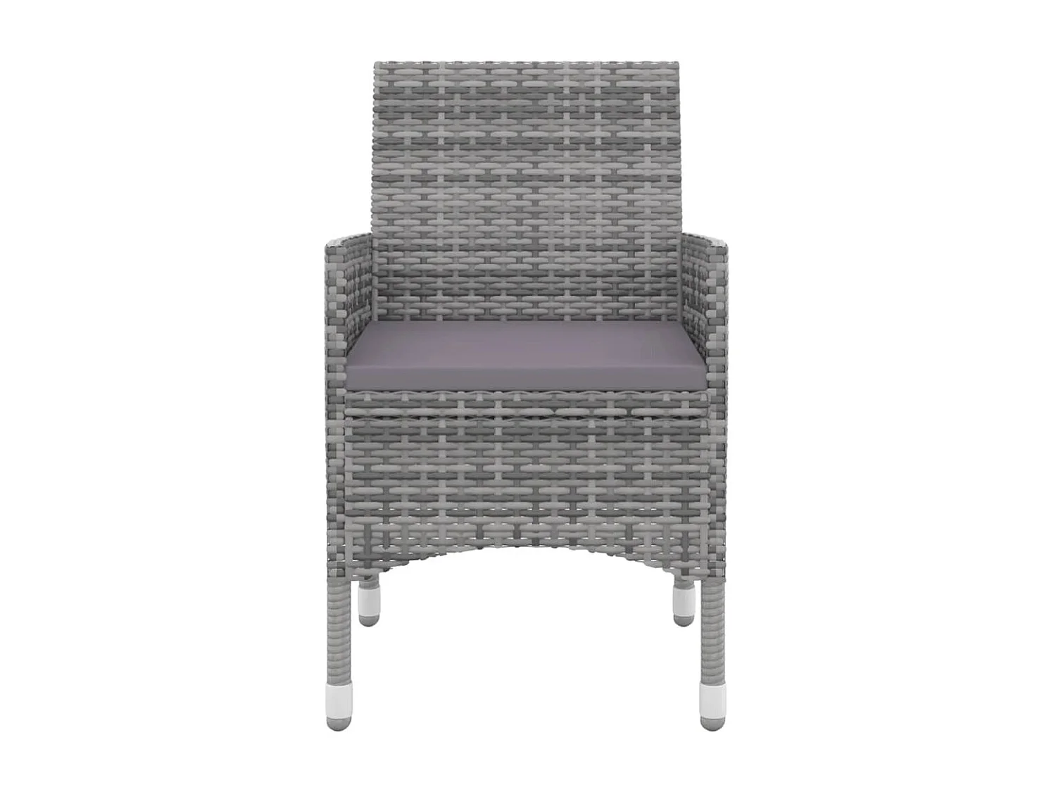 3-delige Tuinset met kussens poly rattan en glas NL441409