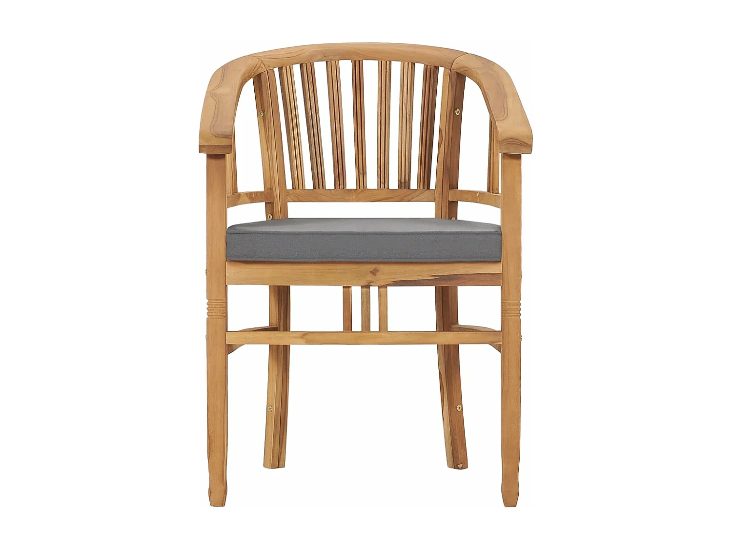 Ensemble de salle à manger de jardin 5 pcs avec coussins Teck BE60354