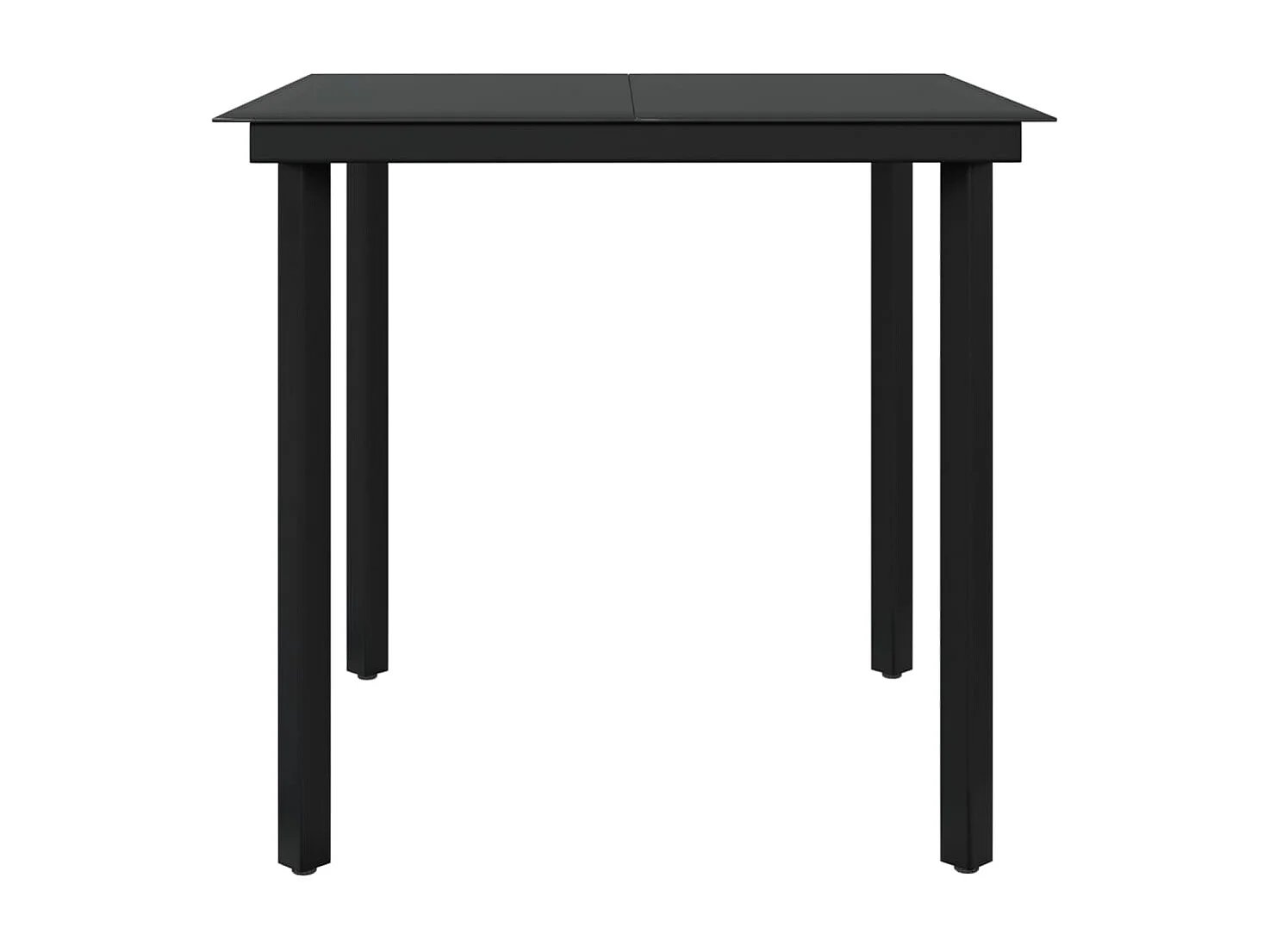 Ensemble à manger de jardin avec coussins 5 pcs Noir BE40845
