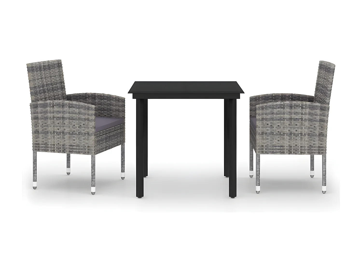 Ensemble de salle à manger de jardin 3 pcs Anthracite BE73163