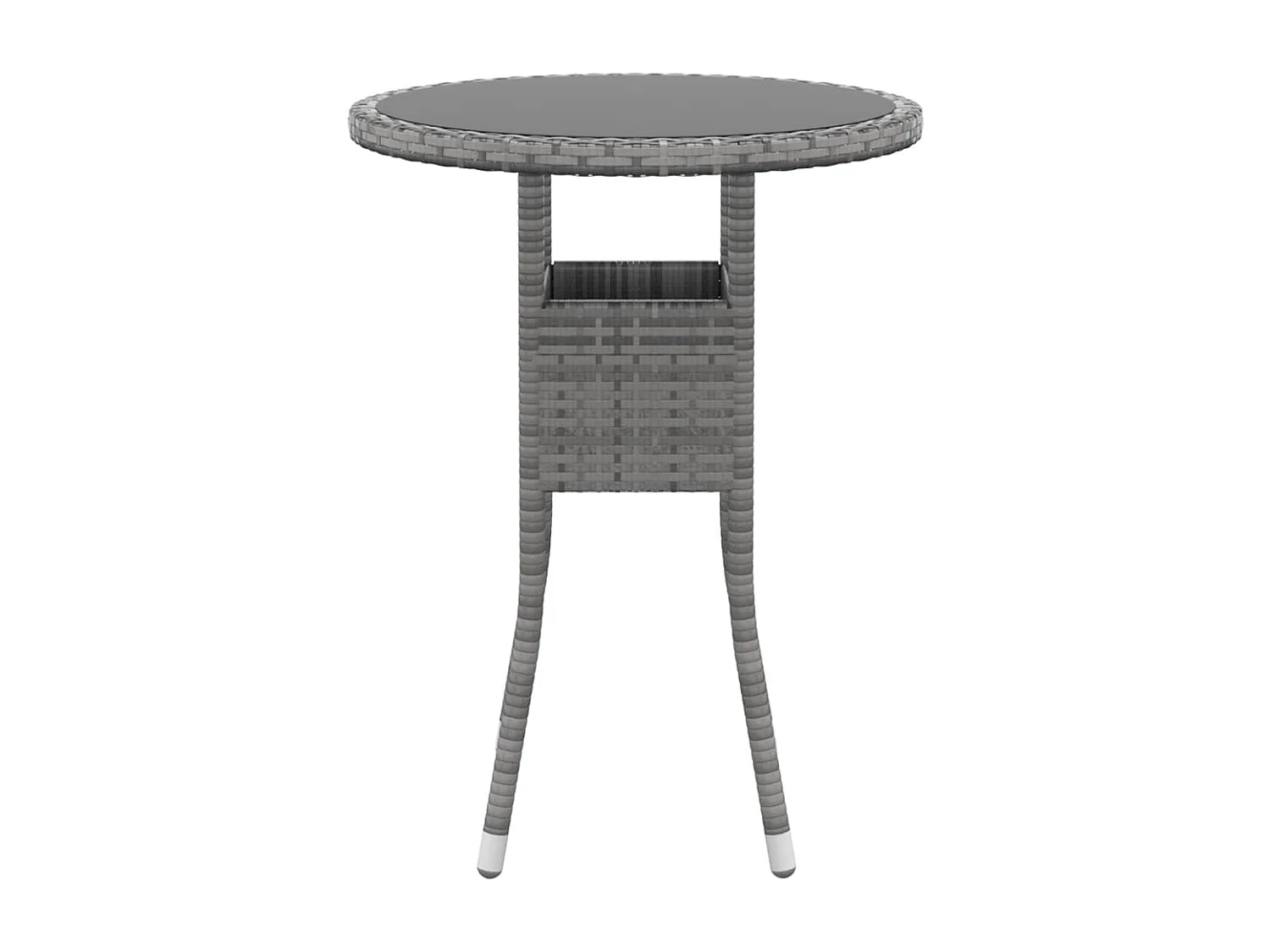 Ensemble de salle à manger de jardin 3 pcs Résine tressée Gris BE94719