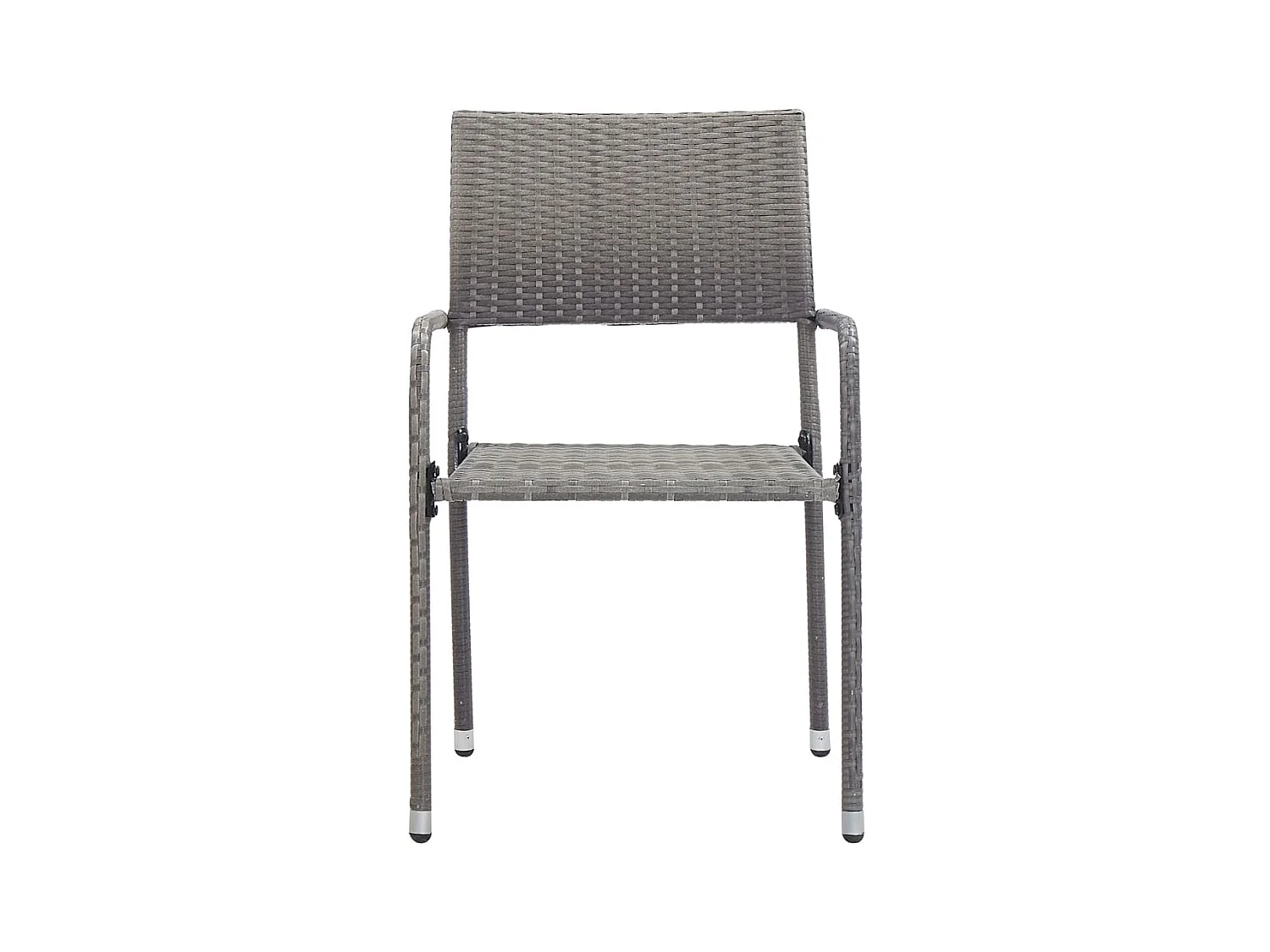 Ensemble de salle à manger de jardin 3 pcs Résine tressée Gris BE28262