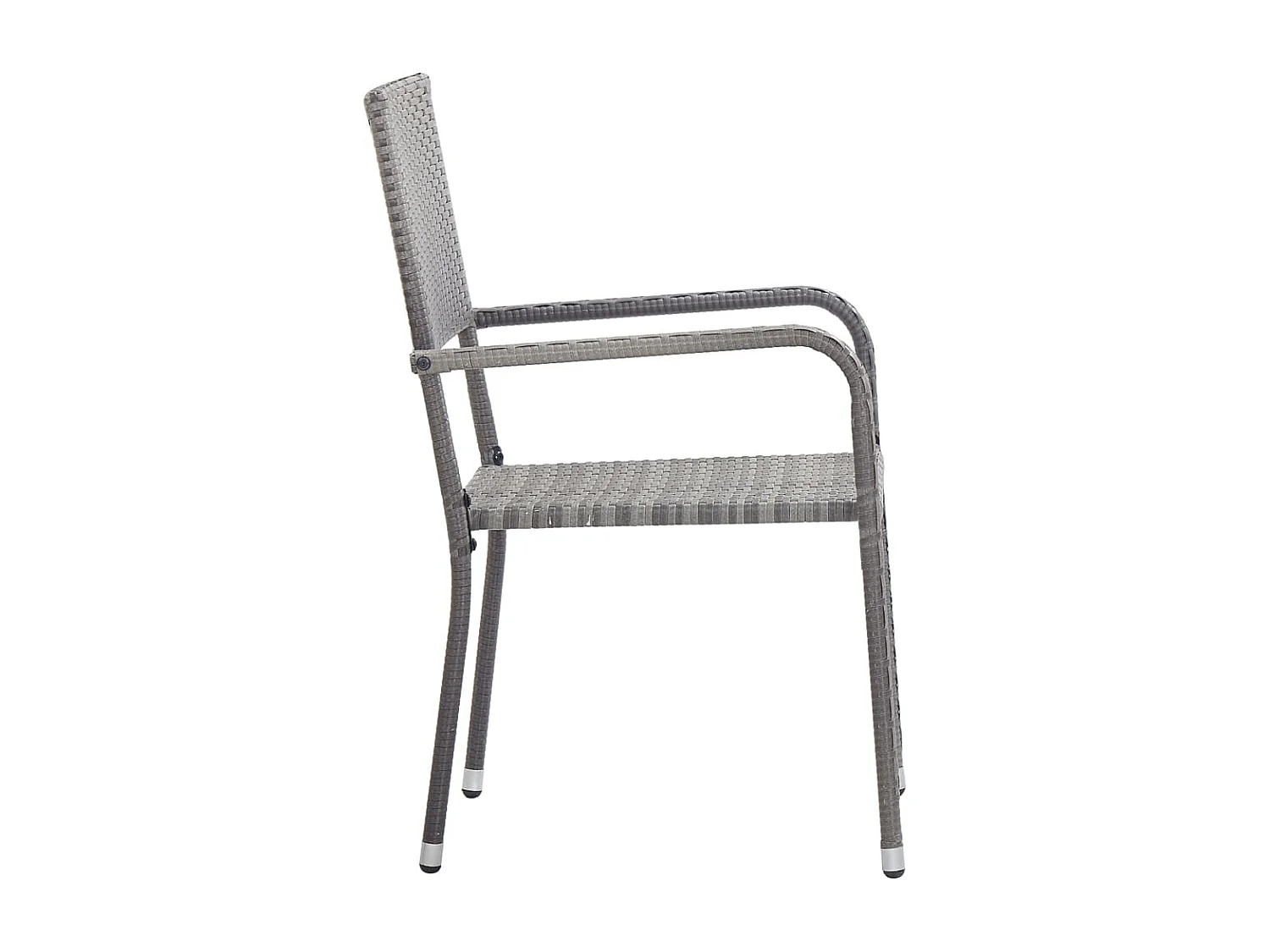 Ensemble de salle à manger de jardin 3 pcs Résine tressée Gris BE28262