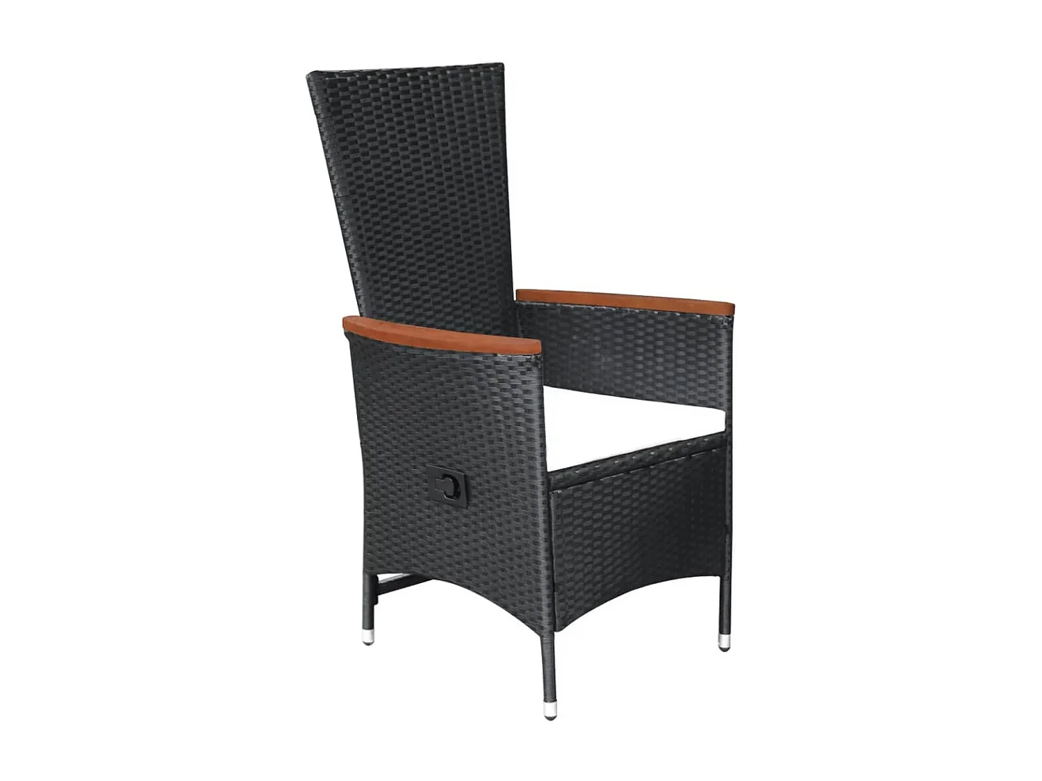 Ensemble de salle à manger de jardin 3 pcs Noir GFDF59731